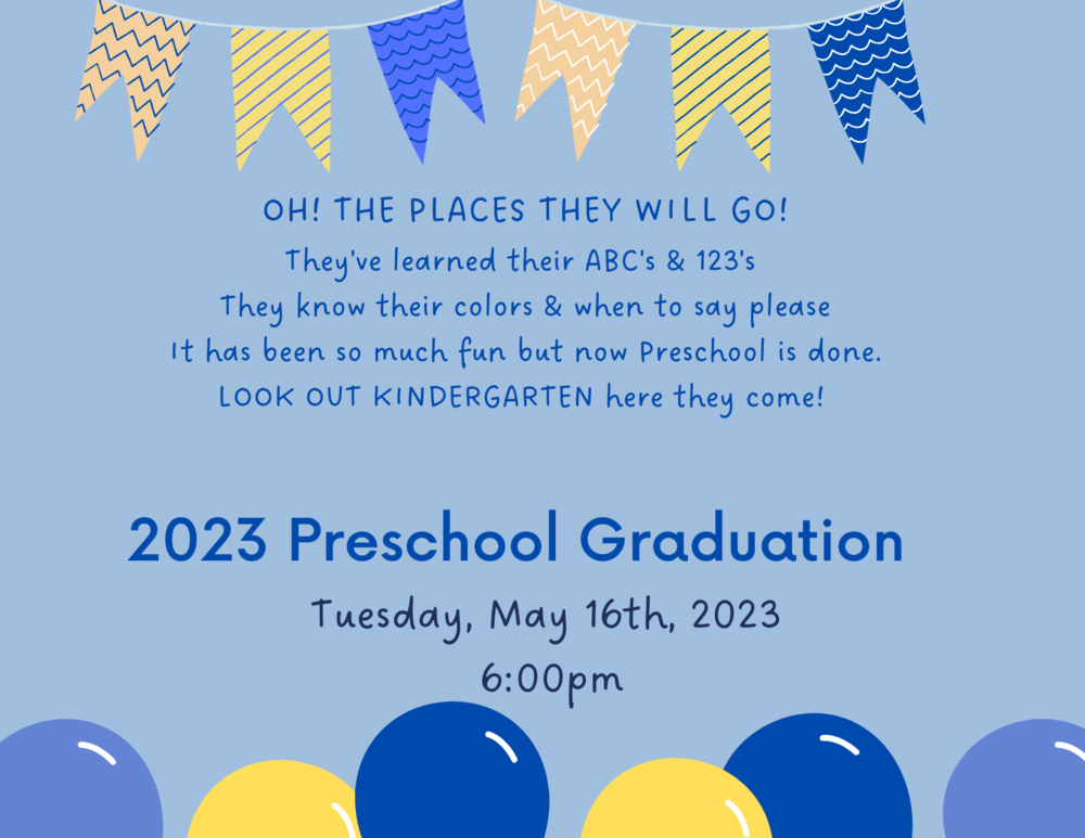 2023 Preschool Graduation