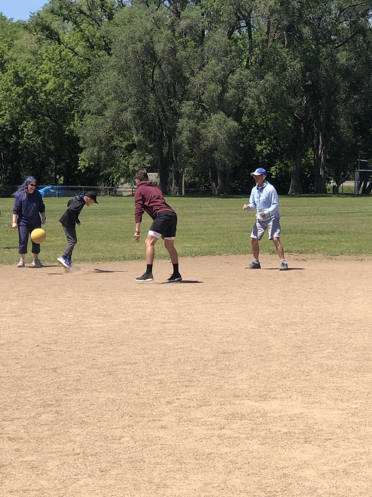 kickball - 5th grade vs. staff