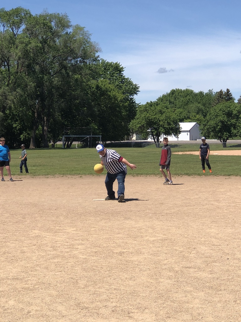 kickball - 5th grade vs. staff