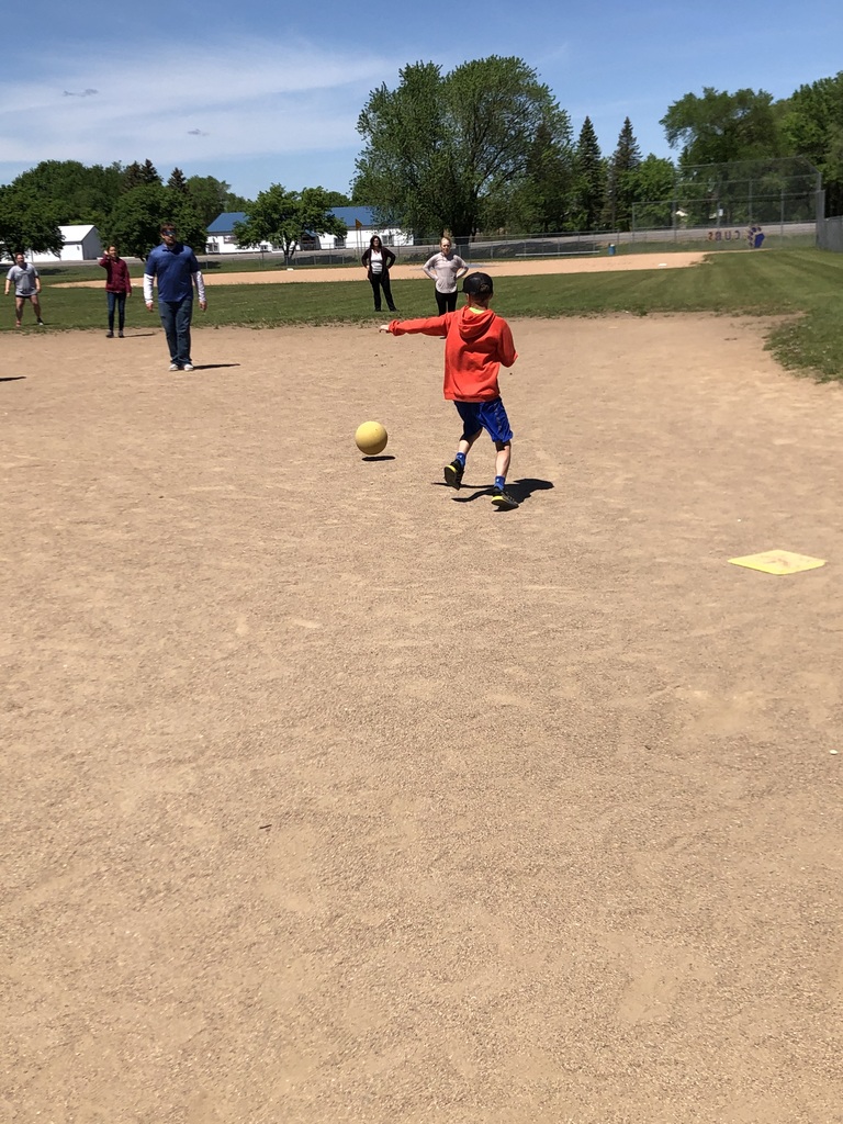kickball - 5th grade vs. staff