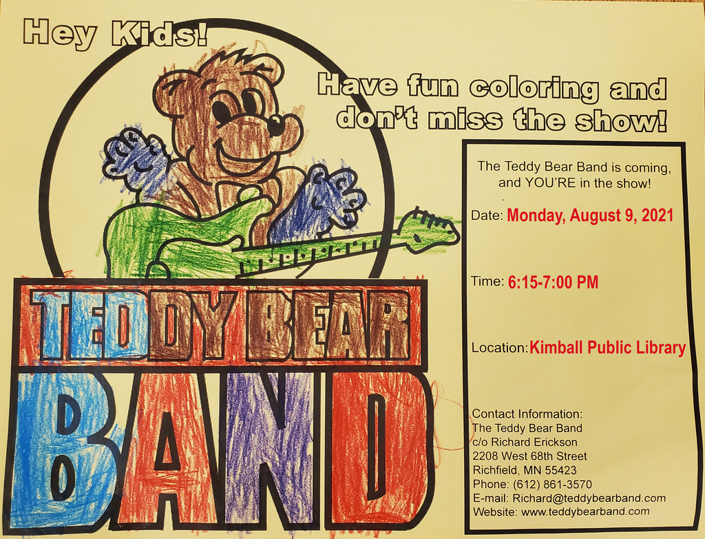 Teddy Bear Band - Aug. 9