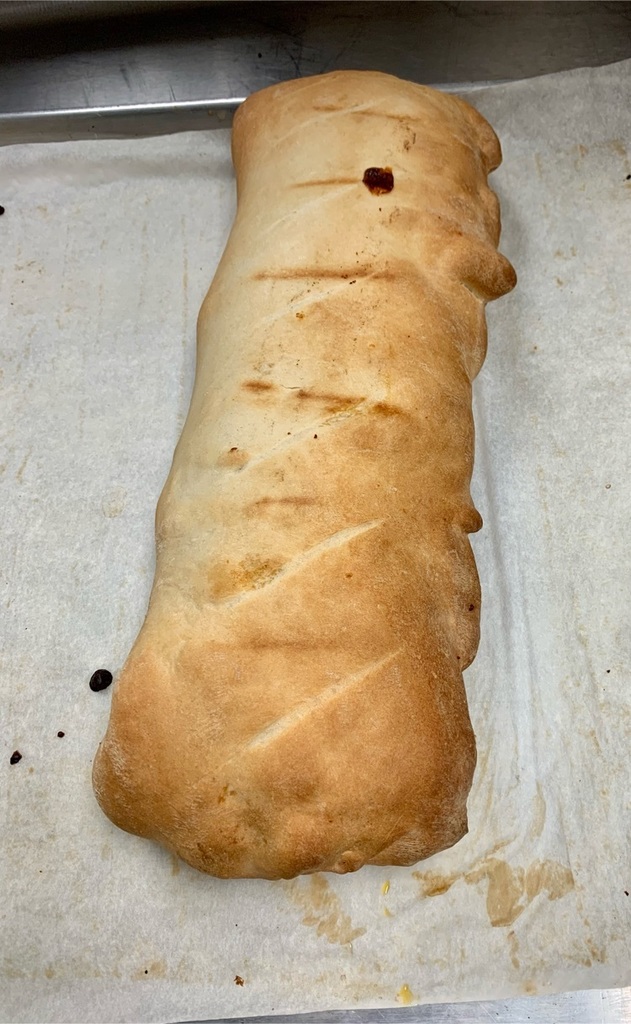 Stromboli on the lunch menu today.. Ready to go