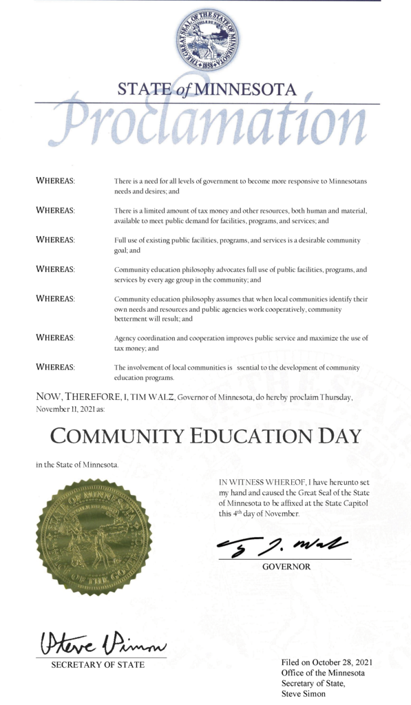National Community Education Day