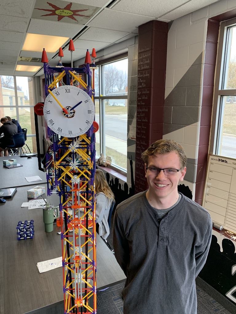 Knex clock made by student