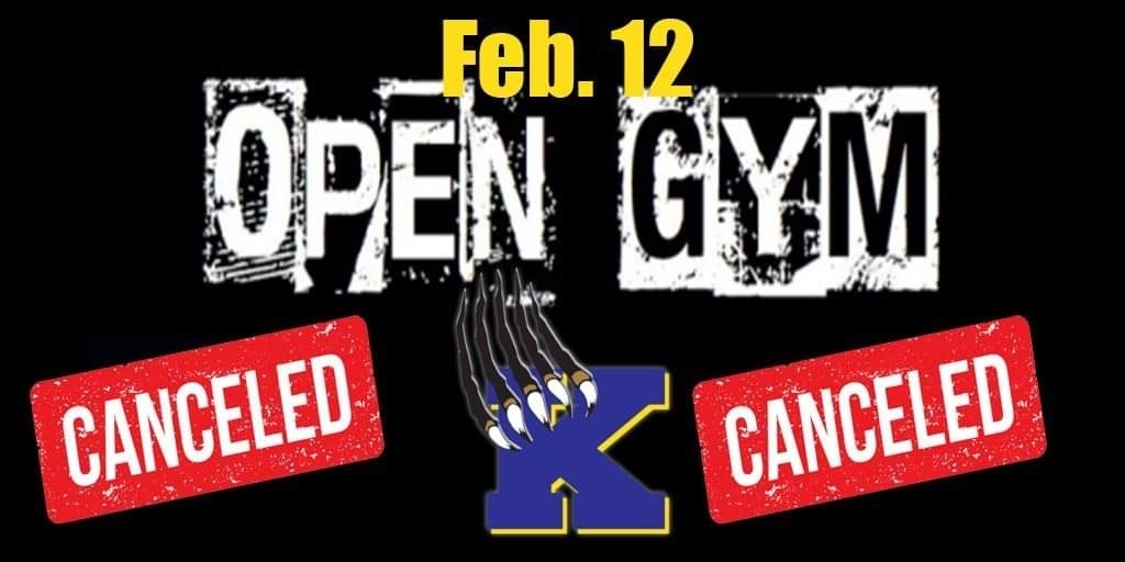 No Open Gym- Feb. 12